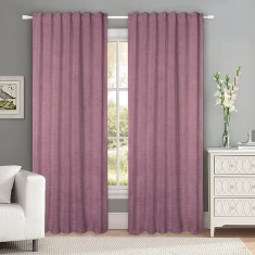 Draperie tip tesatura in cu rejansa transparenta cu ate pentru galerie, Madison, 150x265 cm, densitate 700 g/ml, Karolek, 1 buc