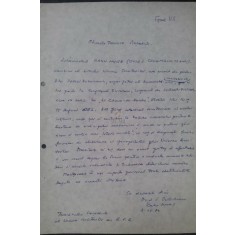 OVIDIU S. CROHMALNICANU document olograf 1982
