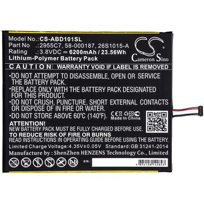 3,8V-6200MAH LI-POLYMER AKKU ALTERNATIV F&amp;Uuml;R AMAZON KINDLE FIRE HD10 COM foto