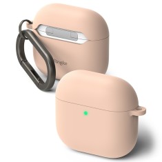 Husa AirPods 4 Ringke Silicone, roz foto