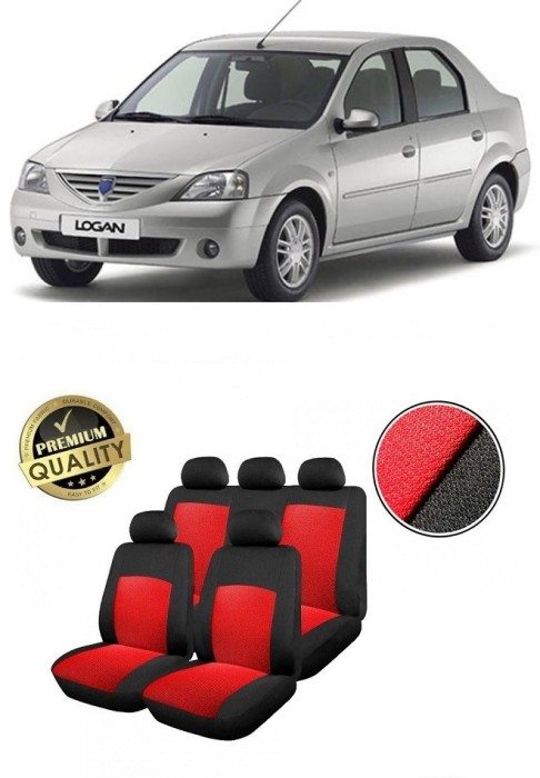 Huse Scaune Dedicate Dacia Logan I 2004-2012, Rosu