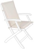 Cumpara ieftin Set 2 perne scaune gradina textil natur 45x94x3h