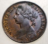 J.421 MAREA BRITANIE ANGLIA VICTORIA 1 FARTHING 1879 XF