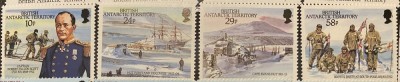 PC350 - Teritoriul Antarctic Britanic (BAT) 1987 Aniversare Robert Falcon Scott, serie MNH, 4v foto