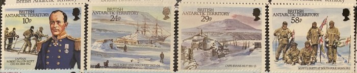 PC350 - Teritoriul Antarctic Britanic (BAT) 1987 Aniversare Robert Falcon Scott, serie MNH, 4v
