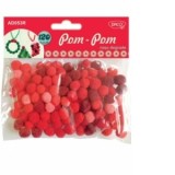 Accesorii craft - AD053 rosu Pom Pom degrade DACO