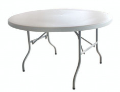 Masa Plianta Rotunda Pentru Evenimente, Catering D128Xh73.5Cm, 016690, Hascevher foto