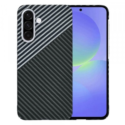 Husa pentru Samsung Galaxy A36 A366, Techsuit, Carbonite FiberShell, Neagra Gri foto