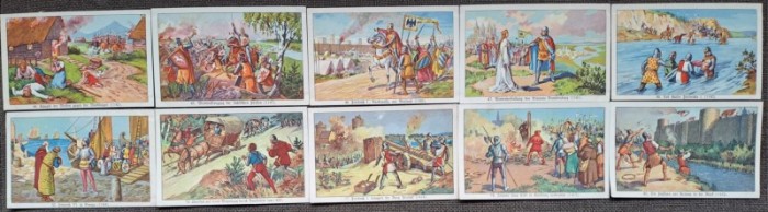 Lot (4) 10 Cartonase Margarina Teuta 1932 seria 1000 de ani de istorie germana