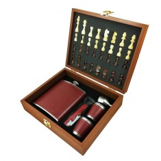 Set Sah cu Plosc?, Pahare ?i Tirbu?on ?i P&acirc;lnie CD-MH-20