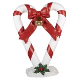 Decoratiune Craciun Acadele ceramica multicolora 55x24x75 cm