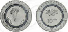 NOU !! Germania moneda 10 euro 2019 J UNC - Inel polimer - In Der Luft foto