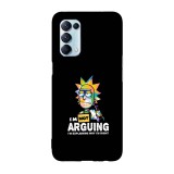 Husa compatibila cu Oppo A15s model I&amp;#039;m not arguing Rick, Silicon, TPU, Viceversa, Transparent, Carcasa