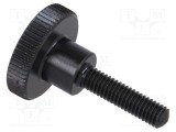 Buton de reglare ELESA GANTER &Oslash; 12mm M3 12mm H 7,5mm oţel