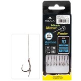 CARLIGE LEGATE MIKADO METHOD FEEDER FINE BRAID MF13 BARBED WITH SPIKE Nr.12 8BUC/PLIC, Trabucco