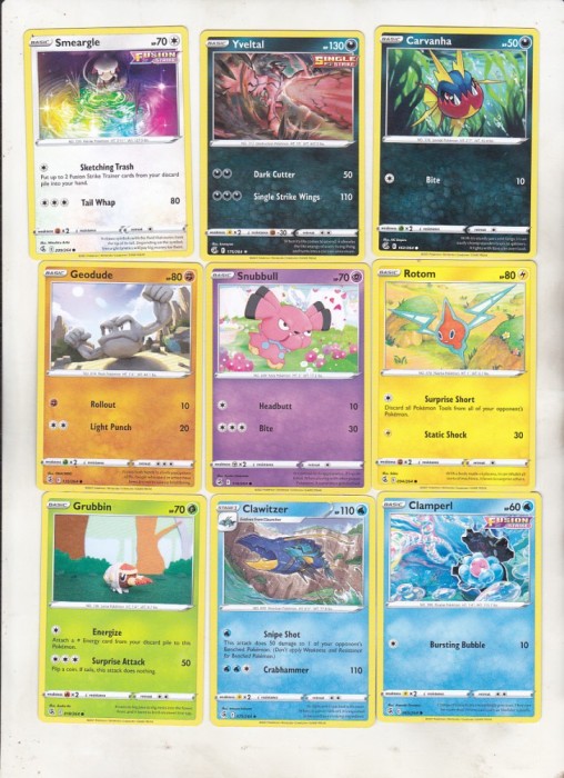bnk crc Cartonase de colectie - Pokemon - 20 diferite