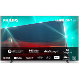 Televizor OLED Philips 55OLED718, Ambilight, 139 cm, Google TV, 4K Ultra HD, 100 Hz, Clasa G, Smart TV