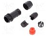 Conector circular, tata, 10 pini, BULGIN - PXP4011/10P/4550