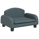 Cumpara ieftin Canapea pentru copii, gri inchis, 50x40x30 cm, material textil
