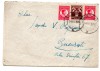 Romania 1935, Plic francat Carol II 3 lei x2