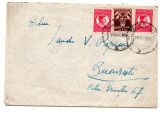 Romania 1935, Plic francat Carol II 3 lei x2