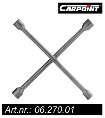 Cheie cruce pentru roti Carpoint cu 4 capete de 17-19-21-22mm foto