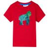 Tricou pentru copii, roșu, 104, vidaXL
