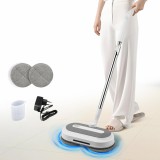 Mop electric rotativ DreamRamp cu pulverizator de apa, Led pentru colturi intunecate si acumulator durabil. Eficienta pentru orice suprafata. Culoare