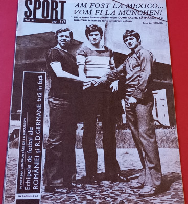 Revista SPORT nr.10/mai 1973 (prezentare SPORTUL STUDENTESC;DINAMO Bucuresti) foto