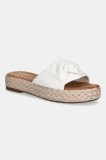 Toms papuci BEACHSIDE culoarea alb, cu platforma, 10021972