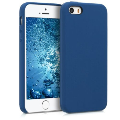 Husa pentru Apple iPhone 5/iPhone 5s/iPhone SE, Silicon, Albastru, 42766.116 foto