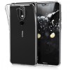 Husa pentru Nokia 5.1 Plus, Silicon, Transparent, 46195.03, Carcasa, Kwmobile