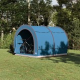 vidaXL Cort pentru depozitare biciclete Albastru 256 x 222 x 182 cm