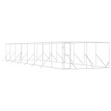 Cumpara ieftin Padoc de exterior pentru caini argintiu 4x16x2m otel galvanizat