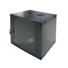 CABINET 19&amp;quot; LOGILINK 9U, fixare pe perete, Flatpack (dezasamblat), Black, 460 foto