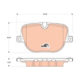 Placute frana Land Rover Range Rover 3 (Lm), 03.2002-12.2012, TRW