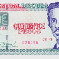 Bancnota Cuba 500 Pesos 2022 - P131 UNC