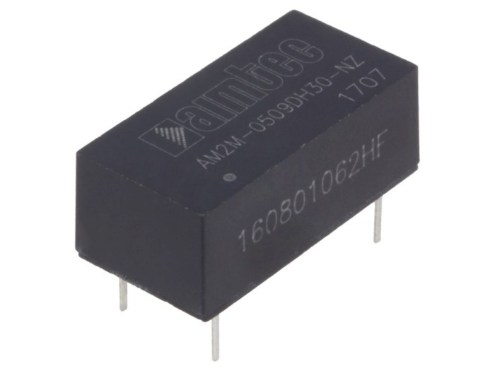 Convertor DC/DC 2W 5V la 9V și -9V