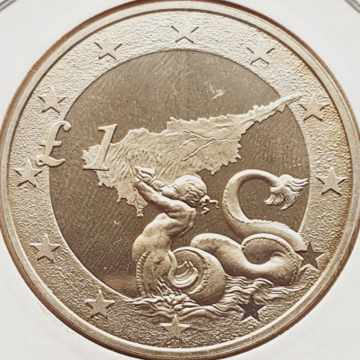 2791 Cipru 1 pound 2004 Accession to the European Union km 75 UNC foto