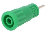 Soclu Banană Verde 4mm 36A 1kV pentru Panou