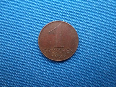 1 GROSCHEN 1937 AUSTRIA foto