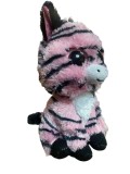 Pisicuta de Plus Roz cu Dungi Negre, 25 cm, Material Poliester, Jucarie Copii Fete Baieti Unisex