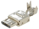 Conector USB B Micro cu Cablu Lipire PIN 5, 1A 30V