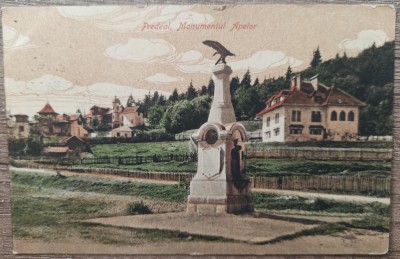 Predeal, Monumentul Apelor// CP trimisa diplomatului aroman Marcu Beza foto