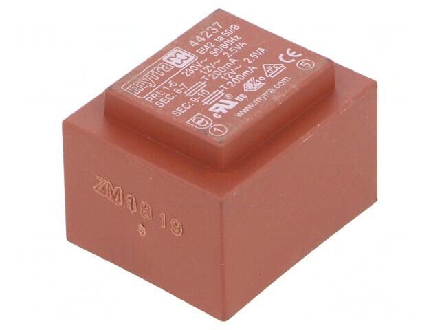 Transformator &icirc;ncapsulat 5VA 230V AC 12V 208mA PCB