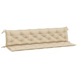 Cumpara ieftin Perne banca de gradina 2 buc., bej, 200x50x7cm, tesatura oxford