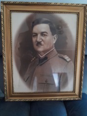 Tablou vechi rama fotografie militara poza razboi armata fotografie Romania WW1