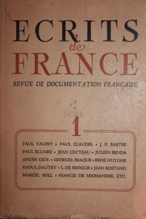 ECRITS DE FRANCE