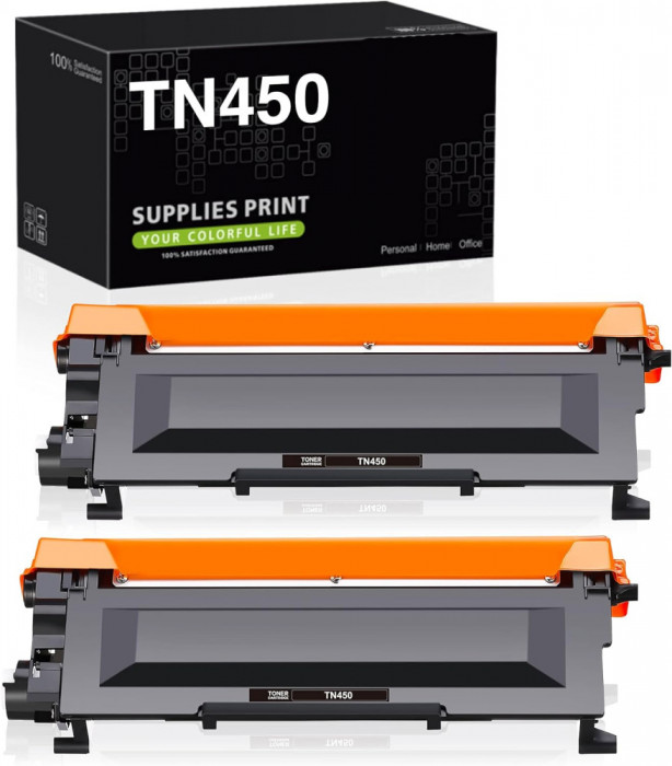 Cartuș de toner FUSU TN450 de &icirc;nlocuire compatibil pentru Brother TN-450 TN-420