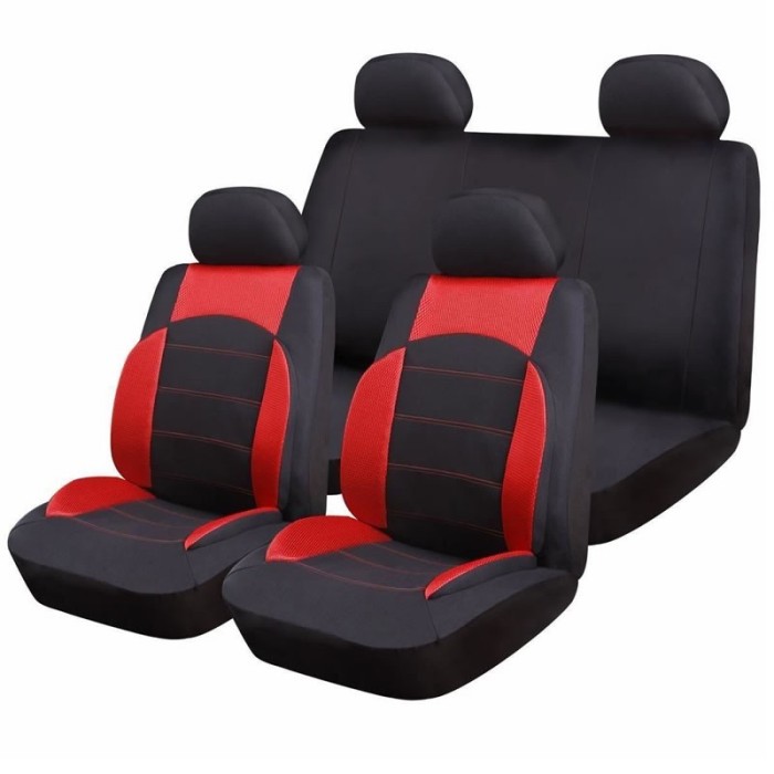 Huse scaune auto RoGroup Sport Line, 9 bucati, rosu Huse scaune auto RoGroup Sport Line, 9 bucati, rosu